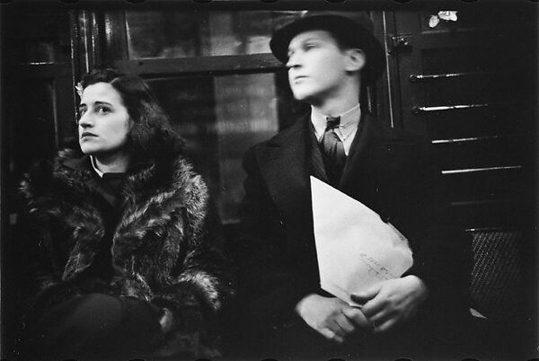 [Five 35mm Film Frames: Subway Passengers, New York City: Women in Fur Collars, Woman with Package on Lap], Walker Evans (American, St. Louis, Missouri 1903–1975 New Haven, Connecticut), Film negative