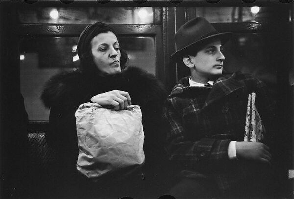 [Five 35mm Film Frames: Subway Passengers, New York City: Women in Fur Collars, Woman with Package on Lap], Walker Evans (American, St. Louis, Missouri 1903–1975 New Haven, Connecticut), Film negative