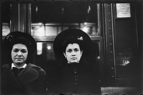 [Five 35mm Film Frames: Subway Passengers, New York City: Two Women in Hats], Walker Evans (American, St. Louis, Missouri 1903–1975 New Haven, Connecticut), Film negative 