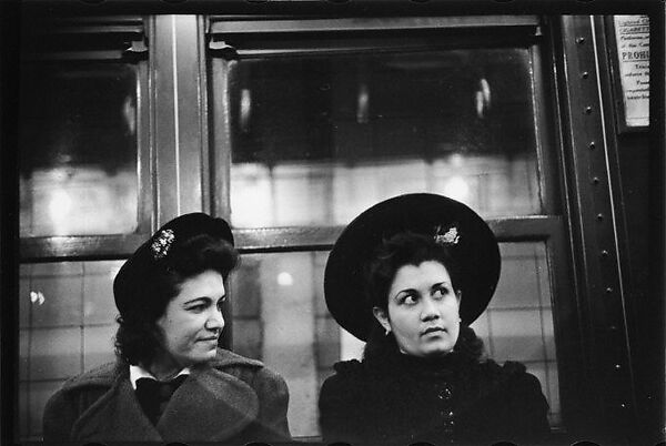 [Four 35mm Film Frames: Subway Passengers, New York City: Two Women in Hats], Walker Evans (American, St. Louis, Missouri 1903–1975 New Haven, Connecticut), Film negative 