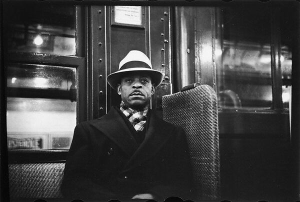 [Five 35mm Film Frames: Subway Passengers, New York City: Man in Hat and Scarf, Woman in Bonnet, Women in Conversation], Walker Evans (American, St. Louis, Missouri 1903–1975 New Haven, Connecticut), Film negative 