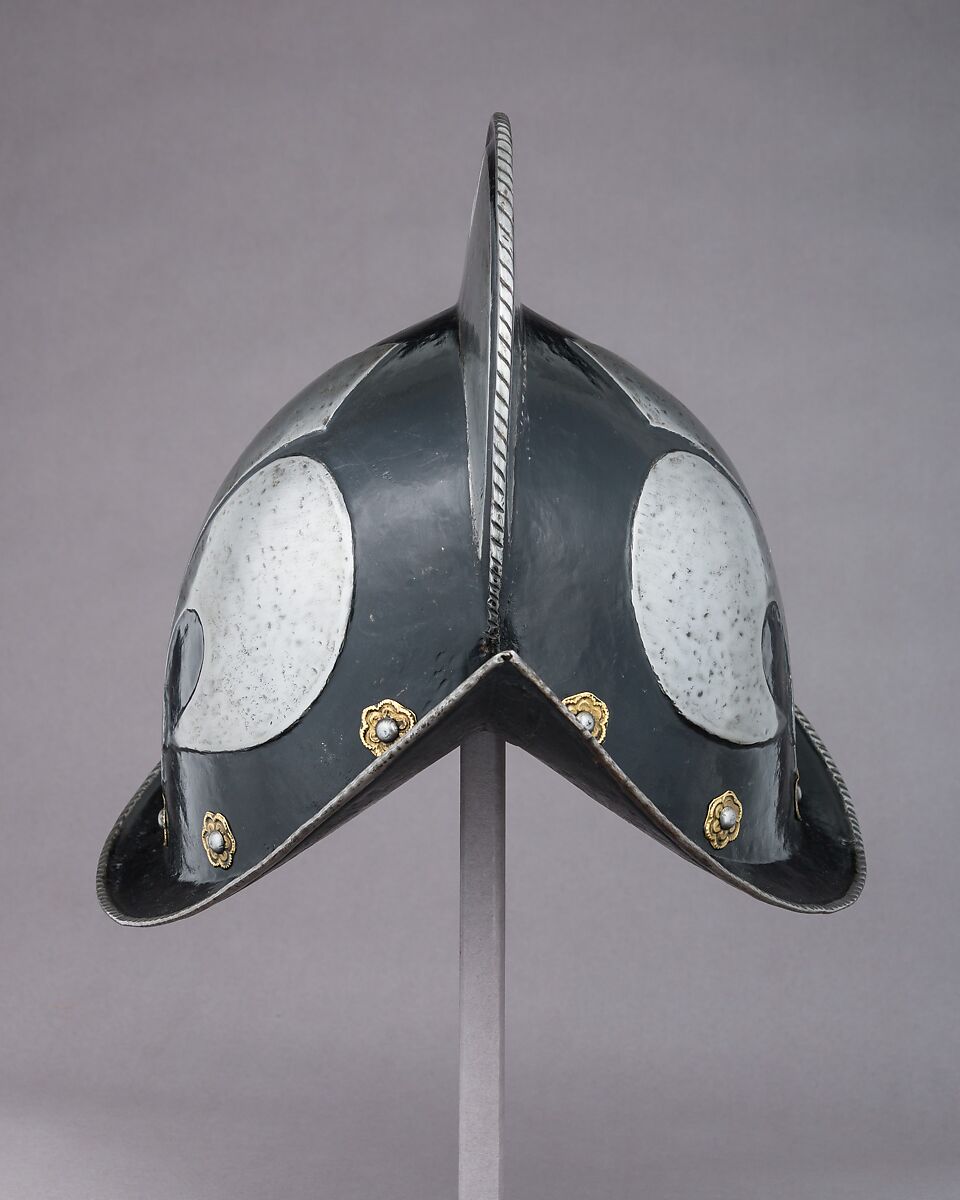 Morion, Steel, copper alloy, German
