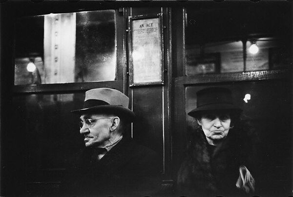 [Five 35mm Film Frames: Subway Passengers, New York City: Man in Hat, Old Woman], Walker Evans (American, St. Louis, Missouri 1903–1975 New Haven, Connecticut), Film negative