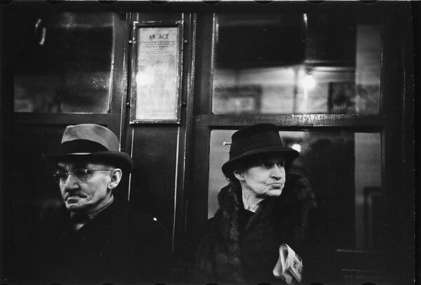 [Five 35mm Film Frames: Subway Passengers, New York City: Man in Hat, Old Woman], Walker Evans (American, St. Louis, Missouri 1903–1975 New Haven, Connecticut), Film negative