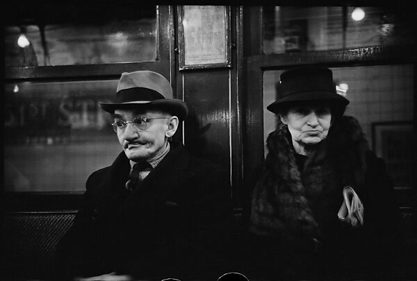 [Five 35mm Film Frames: Subway Passengers, New York City: Man in Hat, Old Woman], Walker Evans (American, St. Louis, Missouri 1903–1975 New Haven, Connecticut), Film negative
