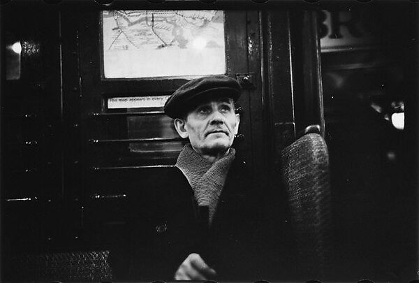[Four 35mm Film Frames: Subway Passengers, New York City: Man in Derby, Subway Car, Man in Cap and Scarf], Walker Evans (American, St. Louis, Missouri 1903–1975 New Haven, Connecticut), Film negative