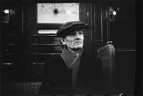 [Four 35mm Film Frames: Subway Passengers, New York City: Man in Derby, Subway Car, Man in Cap and Scarf], Walker Evans (American, St. Louis, Missouri 1903–1975 New Haven, Connecticut), Film negative