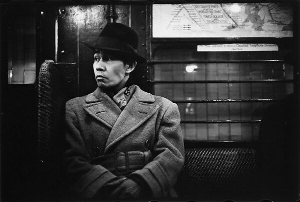 [Three 35mm Film Frames: Subway Passengers, New York City: Man in Hat and Overcoat], Walker Evans (American, St. Louis, Missouri 1903–1975 New Haven, Connecticut), Film negative 