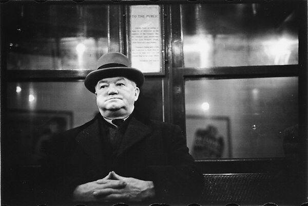 [Four 35mm Film Frames: Subway Passengers, New York City: Man in Hat and Overcoat, Older Man in Hat], Walker Evans (American, St. Louis, Missouri 1903–1975 New Haven, Connecticut), Film negative