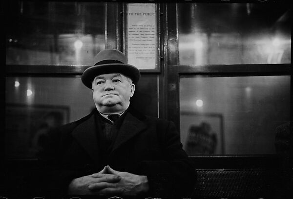 [Four 35mm Film Frames: Subway Passengers, New York City: Man in Hat and Overcoat, Older Man in Hat], Walker Evans (American, St. Louis, Missouri 1903–1975 New Haven, Connecticut), Film negative