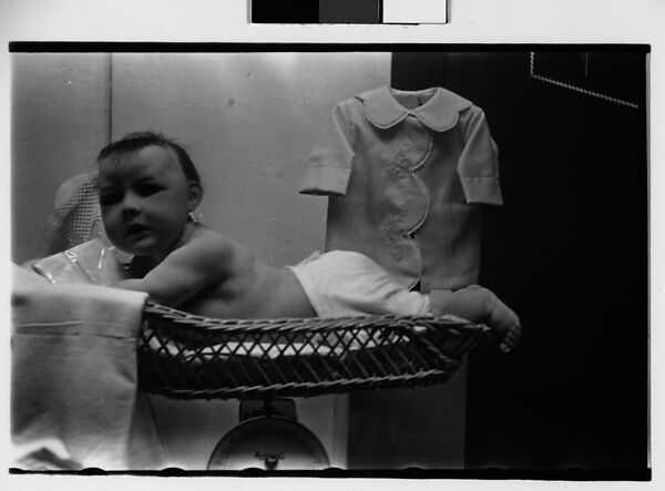 [Two 35mm Film Frames: Unidentified Baby in Basket on Scale], Walker Evans (American, St. Louis, Missouri 1903–1975 New Haven, Connecticut), Film negative 