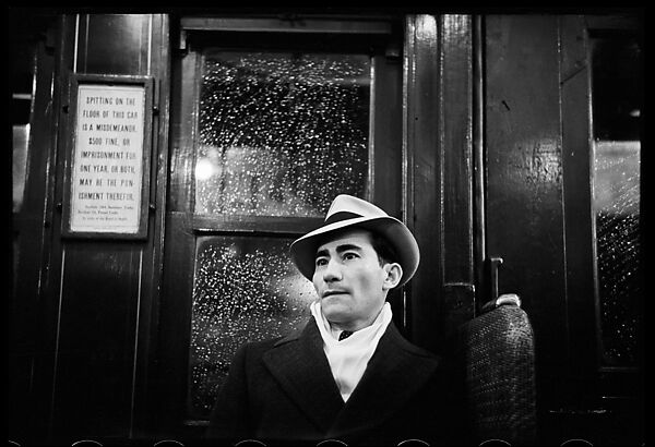[Four 35mm Film Frames: Subway Passengers, New York City: Man in Hat, Western Union Telegram Boy], Walker Evans (American, St. Louis, Missouri 1903–1975 New Haven, Connecticut), Film negative