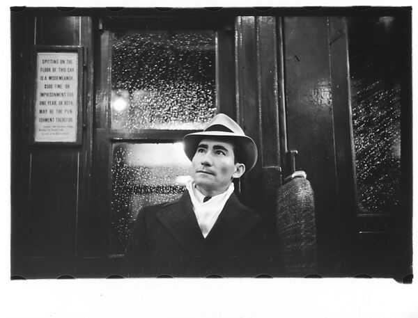 [Four 35mm Film Frames: Subway Passengers, New York City: Man in Hat, Western Union Telegram Boy], Walker Evans (American, St. Louis, Missouri 1903–1975 New Haven, Connecticut), Film negative