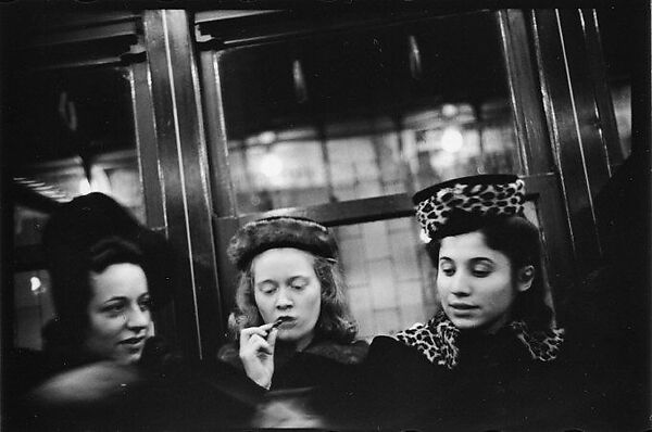 [Five 35mm Film Frames: Subway Passengers, New York City: Young Women in Hats], Walker Evans (American, St. Louis, Missouri 1903–1975 New Haven, Connecticut), Film negative