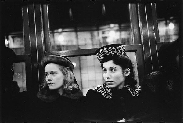 [Five 35mm Film Frames: Subway Passengers, New York City: Young Women in Hats], Walker Evans (American, St. Louis, Missouri 1903–1975 New Haven, Connecticut), Film negative