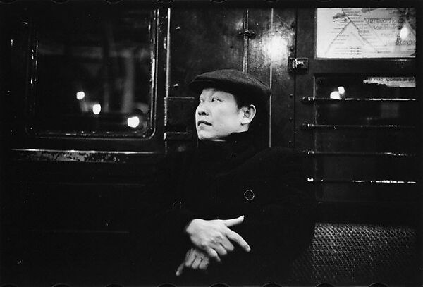 [Four 35mm Film Frames: Subway Passengers, New York City: Man in Cap and Overcoat, Man in Suit and Hat], Walker Evans (American, St. Louis, Missouri 1903–1975 New Haven, Connecticut), Film negative