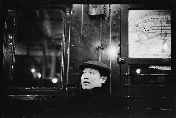 [Four 35mm Film Frames: Subway Passengers, New York City: Man in Cap and Overcoat, Man in Suit and Hat], Walker Evans (American, St. Louis, Missouri 1903–1975 New Haven, Connecticut), Film negative 