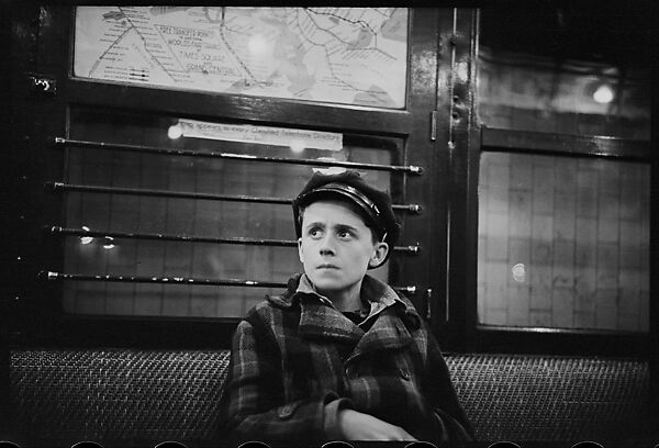 [Five 35mm Film Frames: Subway Passengers, Times Square Shuttle, New York City: Boy in Coat and Hat, Man in Hat and Scarf, Man Reading Newspaper, Two Women in Conversation], Walker Evans (American, St. Louis, Missouri 1903–1975 New Haven, Connecticut), Film negative