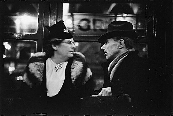 [Five 35mm Film Frames: Subway Passengers, Times Square Shuttle, New York City: Man, Woman in Face-Veiled Hat, Couple in Conversation], Walker Evans (American, St. Louis, Missouri 1903–1975 New Haven, Connecticut), Film negative
