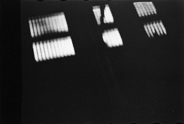 [Two 35mm Film Frames: Subway Passengers, Times Square Shuttle, New York City: Old Woman Wearing Hat and Spectacles; Light Through Subway Grating], Walker Evans (American, St. Louis, Missouri 1903–1975 New Haven, Connecticut), Film negative