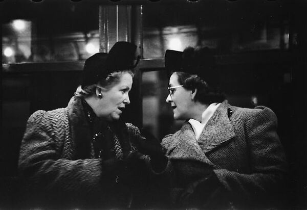 [One 35mm Film Frame: Subway Passengers, New York City: Two Women in Conversation], Walker Evans (American, St. Louis, Missouri 1903–1975 New Haven, Connecticut), Film negative