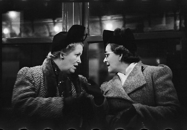 [One 35mm Film Frame: Subway Passengers, New York City: Two Women in Conversation], Walker Evans (American, St. Louis, Missouri 1903–1975 New Haven, Connecticut), Film negative 