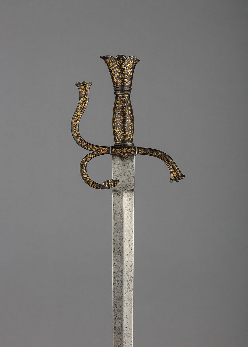 Smallsword, Steel, gold, Italian, Venice 