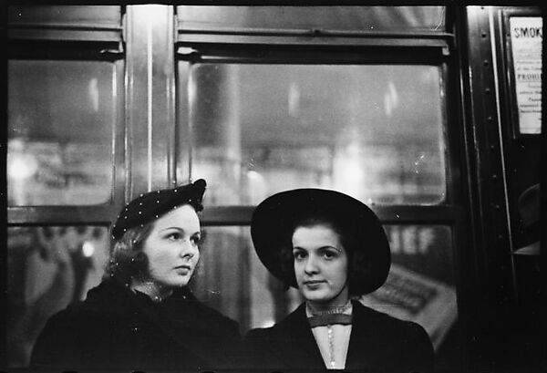 [Five 35mm Film Frames: Subway Passengers, New York City: Two Young Women], Walker Evans (American, St. Louis, Missouri 1903–1975 New Haven, Connecticut), Film negative