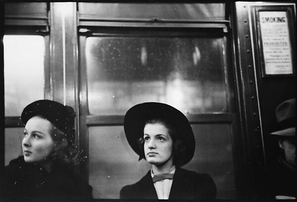 [Five 35mm Film Frames: Subway Passengers, New York City: Two Young Women], Walker Evans (American, St. Louis, Missouri 1903–1975 New Haven, Connecticut), Film negative