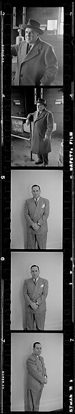 [67 Portraits of Trucking Company Executives, Commissioned by Fortune Magazine for "The Gentle Truckers", Published May 1950], Walker Evans (American, St. Louis, Missouri 1903–1975 New Haven, Connecticut), Film negative