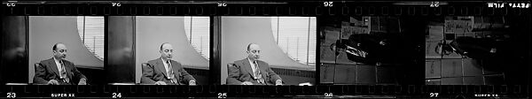 [67 Portraits of Trucking Company Executives, Commissioned by Fortune Magazine for "The Gentle Truckers", Published May 1950], Walker Evans (American, St. Louis, Missouri 1903–1975 New Haven, Connecticut), Film negative