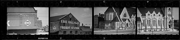 [118 Views from Train, Commissioned by Fortune Magazine for "Along the Right of Way", Published September 1950], Walker Evans (American, St. Louis, Missouri 1903–1975 New Haven, Connecticut), Film negative 
