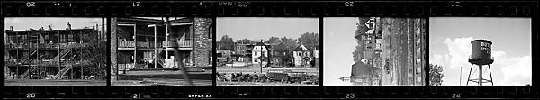 [118 Views from Train, Commissioned by Fortune Magazine for "Along the Right of Way", Published September 1950], Walker Evans (American, St. Louis, Missouri 1903–1975 New Haven, Connecticut), Film negative