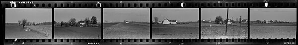 [118 Views from Train, Commissioned by Fortune Magazine for "Along the Right of Way", Published September 1950], Walker Evans (American, St. Louis, Missouri 1903–1975 New Haven, Connecticut), Film negative