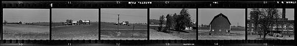 [118 Views from Train, Commissioned by Fortune Magazine for "Along the Right of Way", Published September 1950], Walker Evans (American, St. Louis, Missouri 1903–1975 New Haven, Connecticut), Film negative