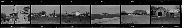 [118 Views from Train, Commissioned by Fortune Magazine for "Along the Right of Way", Published September 1950], Walker Evans (American, St. Louis, Missouri 1903–1975 New Haven, Connecticut), Film negative