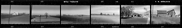 [118 Views from Train, Commissioned by Fortune Magazine for "Along the Right of Way", Published September 1950], Walker Evans (American, St. Louis, Missouri 1903–1975 New Haven, Connecticut), Film negative