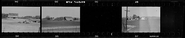 [118 Views from Train, Commissioned by Fortune Magazine for "Along the Right of Way", Published September 1950], Walker Evans (American, St. Louis, Missouri 1903–1975 New Haven, Connecticut), Film negative