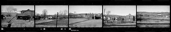 [118 Views from Train, Commissioned by Fortune Magazine for "Along the Right of Way", Published September 1950], Walker Evans (American, St. Louis, Missouri 1903–1975 New Haven, Connecticut), Film negative