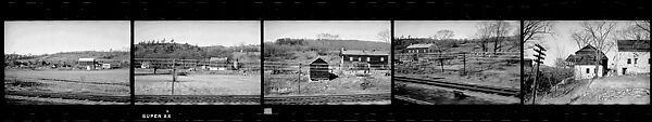 [118 Views from Train, Commissioned by Fortune Magazine for "Along the Right of Way", Published September 1950], Walker Evans (American, St. Louis, Missouri 1903–1975 New Haven, Connecticut), Film negative