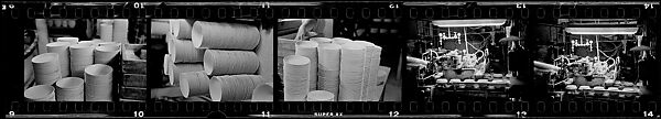 [317 Views and Studies of Ohio Clay Plants, Factory Interiors, Machinery, and Workers, Commissioned by Fortune Magazine for "Clay: The Commonest Industrial Raw Material", Published January 1951], Walker Evans (American, St. Louis, Missouri 1903–1975 New Haven, Connecticut), Film negative 
