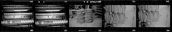 [317 Views and Studies of Ohio Clay Plants, Factory Interiors, Machinery, and Workers, Commissioned by Fortune Magazine for "Clay: The Commonest Industrial Raw Material", Published January 1951], Walker Evans (American, St. Louis, Missouri 1903–1975 New Haven, Connecticut), Film negative