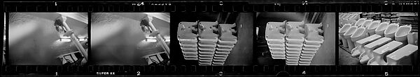 [317 Views and Studies of Ohio Clay Plants, Factory Interiors, Machinery, and Workers, Commissioned by Fortune Magazine for "Clay: The Commonest Industrial Raw Material", Published January 1951], Walker Evans (American, St. Louis, Missouri 1903–1975 New Haven, Connecticut), Film negative