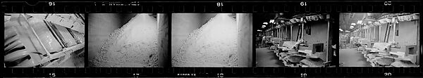 [317 Views and Studies of Ohio Clay Plants, Factory Interiors, Machinery, and Workers, Commissioned by Fortune Magazine for "Clay: The Commonest Industrial Raw Material", Published January 1951], Walker Evans (American, St. Louis, Missouri 1903–1975 New Haven, Connecticut), Film negative