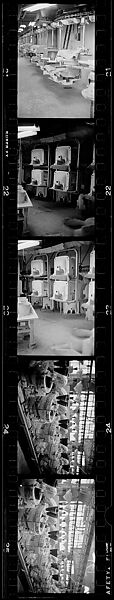 [317 Views and Studies of Ohio Clay Plants, Factory Interiors, Machinery, and Workers, Commissioned by Fortune Magazine for "Clay: The Commonest Industrial Raw Material", Published January 1951], Walker Evans (American, St. Louis, Missouri 1903–1975 New Haven, Connecticut), Film negative
