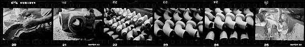 [317 Views and Studies of Ohio Clay Plants, Factory Interiors, Machinery, and Workers, Commissioned by Fortune Magazine for "Clay: The Commonest Industrial Raw Material", Published January 1951], Walker Evans (American, St. Louis, Missouri 1903–1975 New Haven, Connecticut), Film negative