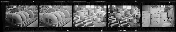 [317 Views and Studies of Ohio Clay Plants, Factory Interiors, Machinery, and Workers, Commissioned by Fortune Magazine for "Clay: The Commonest Industrial Raw Material", Published January 1951], Walker Evans (American, St. Louis, Missouri 1903–1975 New Haven, Connecticut), Film negative