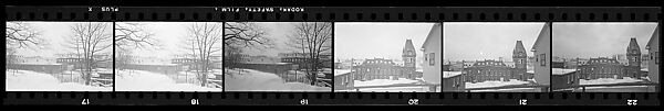 [137 Views of Massachusetts Wool Mills and Portraits of Executives, Commissioned by Fortune Magazine for "The Twilight of American Woolen", Published March 1954--STRIPS DAMAGED (HILL NUMBERS 2641-45)], Walker Evans (American, St. Louis, Missouri 1903–1975 New Haven, Connecticut), Film negative 