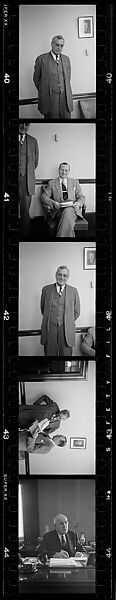 [137 Views of Massachusetts Wool Mills and Portraits of Executives, Commissioned by Fortune Magazine for "The Twilight of American Woolen", Published March 1954--STRIPS DAMAGED (HILL NUMBERS 2641-45)], Walker Evans (American, St. Louis, Missouri 1903–1975 New Haven, Connecticut), Film negative