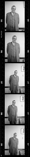 [137 Views of Massachusetts Wool Mills and Portraits of Executives, Commissioned by Fortune Magazine for "The Twilight of American Woolen", Published March 1954--STRIPS DAMAGED (HILL NUMBERS 2641-45)], Walker Evans (American, St. Louis, Missouri 1903–1975 New Haven, Connecticut), Film negative